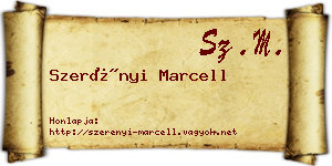 Szerényi Marcell névjegykártya
