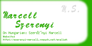 marcell szerenyi business card